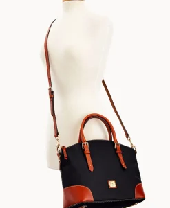 Dooney & Bourke The Pebble Grain Collection|Pebbled Leather<Pebble Grain Domed Satchel Black