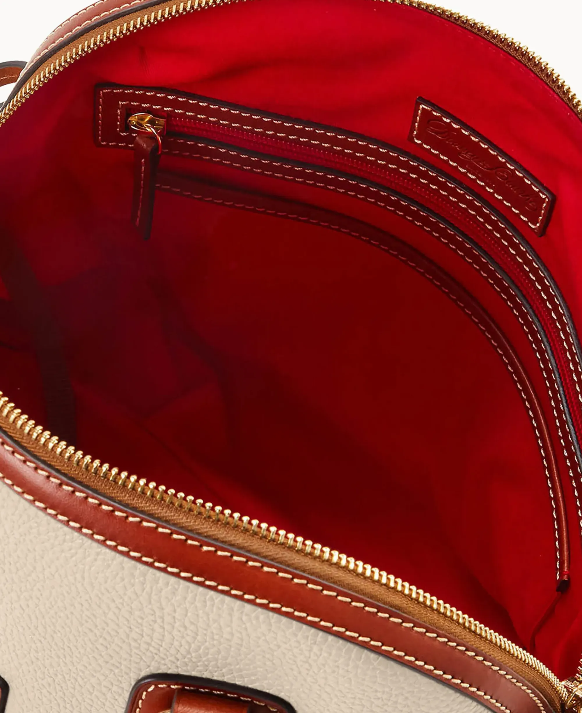 Dooney & Bourke The Pebble Grain Collection|Pebbled Leather<Pebble Grain Domed Satchel Bone