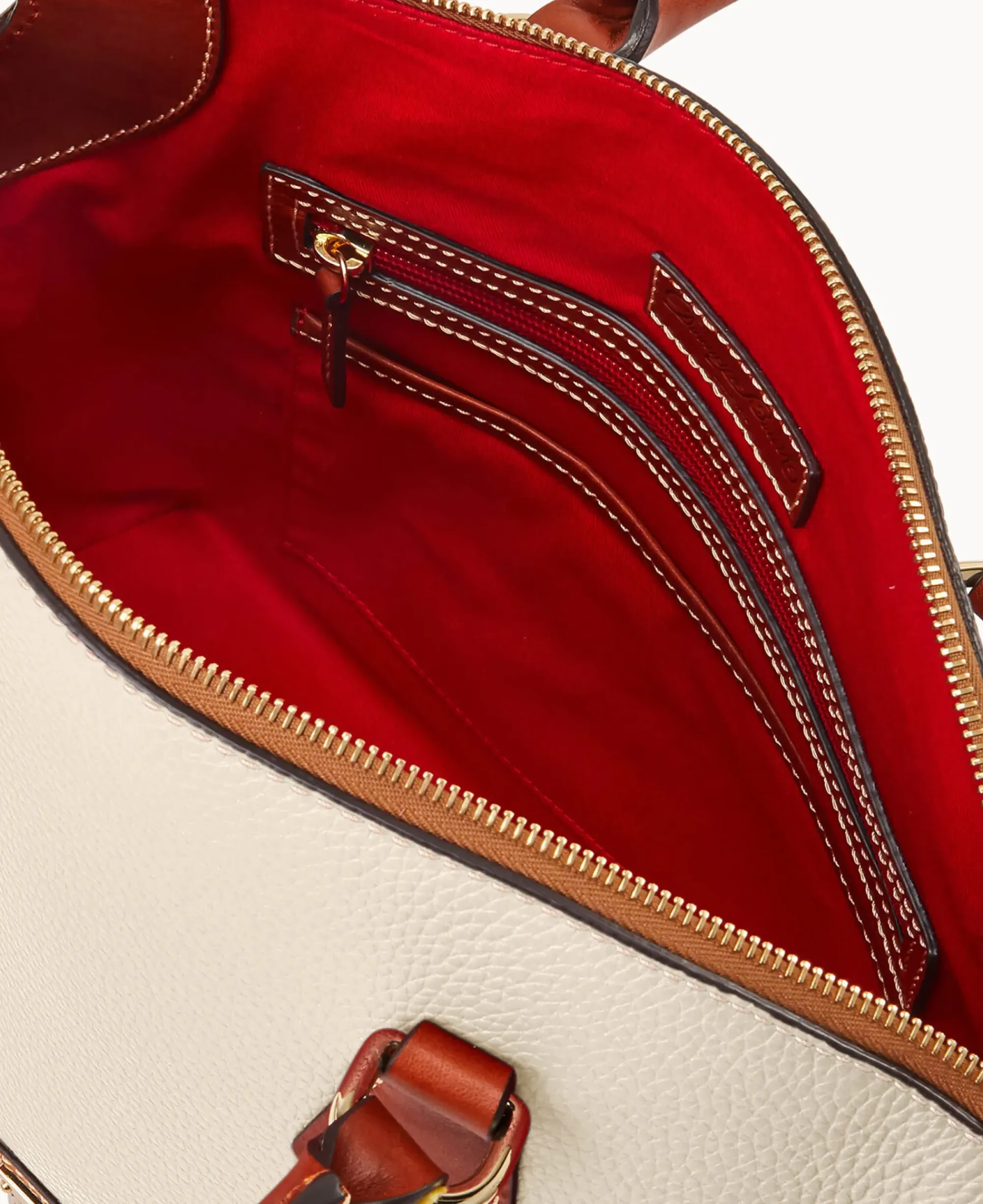 Dooney & Bourke The Pebble Grain Collection|Pebbled Leather<Pebble Grain Domed Satchel Bone