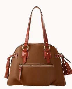 Dooney & Bourke The Pebble Grain Collection|Pebbled Leather<Pebble Grain Domed Satchel Bark