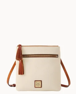 Dooney & Bourke The Pebble Grain Collection|Pebbled Leather<Pebble Grain Double Zip Tassel Crossbody Bone