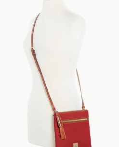 Dooney & Bourke The Pebble Grain Collection|Pebbled Leather<Pebble Grain Double Zip Tassel Crossbody Red