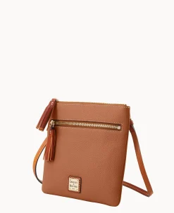 Dooney & Bourke The Pebble Grain Collection|Pebbled Leather<Pebble Grain Double Zip Tassel Crossbody Caramel