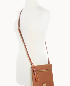 Dooney & Bourke The Pebble Grain Collection|Pebbled Leather<Pebble Grain Double Zip Tassel Crossbody Caramel