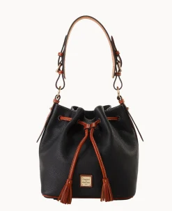 Dooney & Bourke The Pebble Grain Collection|Pebbled Leather<Pebble Grain Drawstring Black