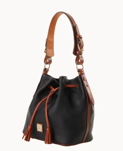 Dooney & Bourke The Pebble Grain Collection|Pebbled Leather<Pebble Grain Drawstring Black