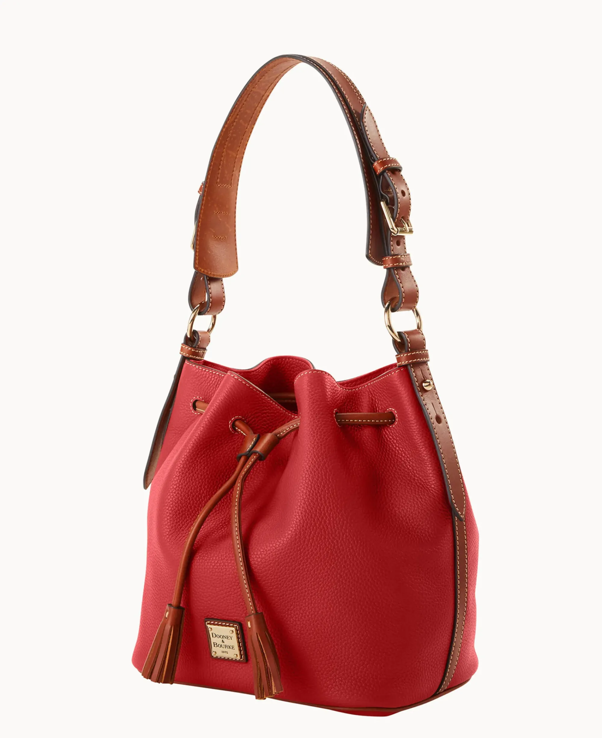 Dooney & Bourke The Pebble Grain Collection|Pebbled Leather<Pebble Grain Drawstring Red