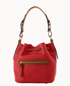Dooney & Bourke The Pebble Grain Collection|Pebbled Leather<Pebble Grain Drawstring Red