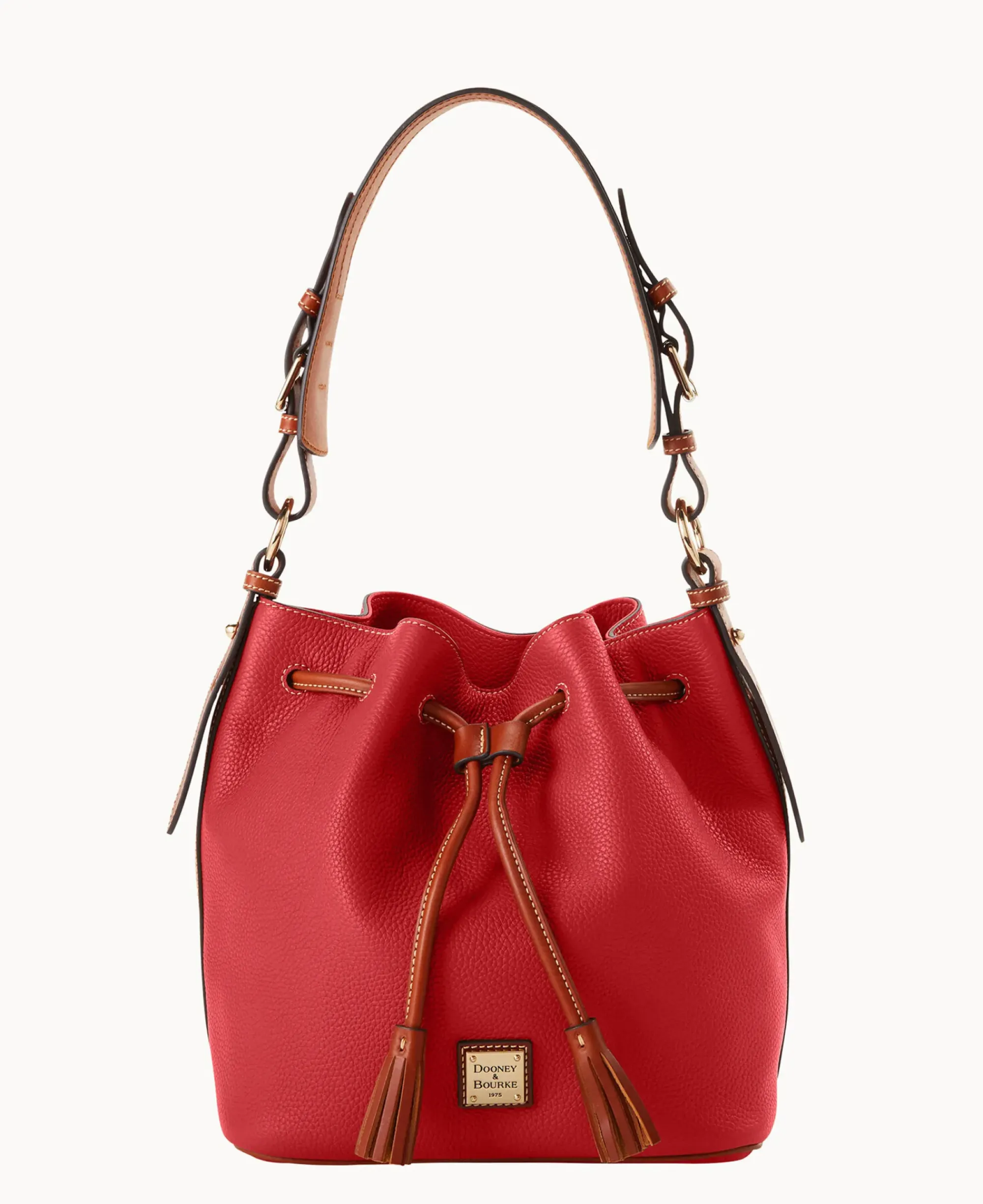 Dooney & Bourke The Pebble Grain Collection|Pebbled Leather<Pebble Grain Drawstring Red