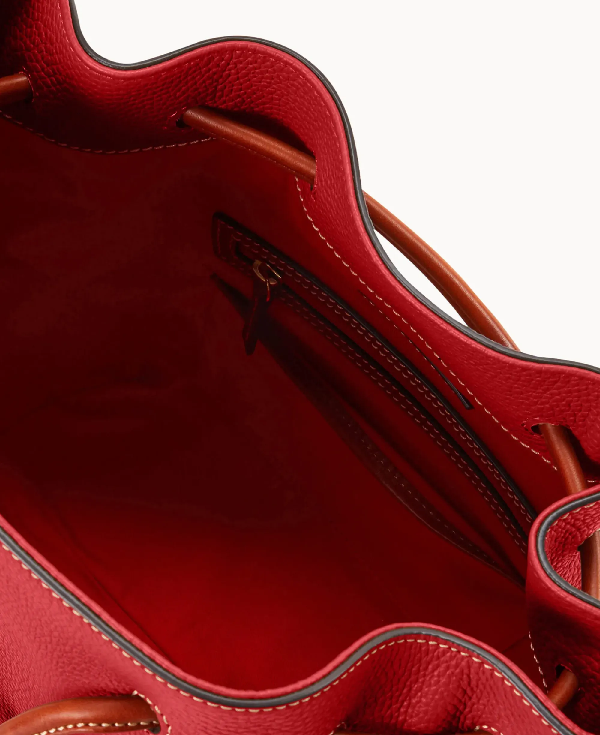 Dooney & Bourke The Pebble Grain Collection|Pebbled Leather<Pebble Grain Drawstring Red
