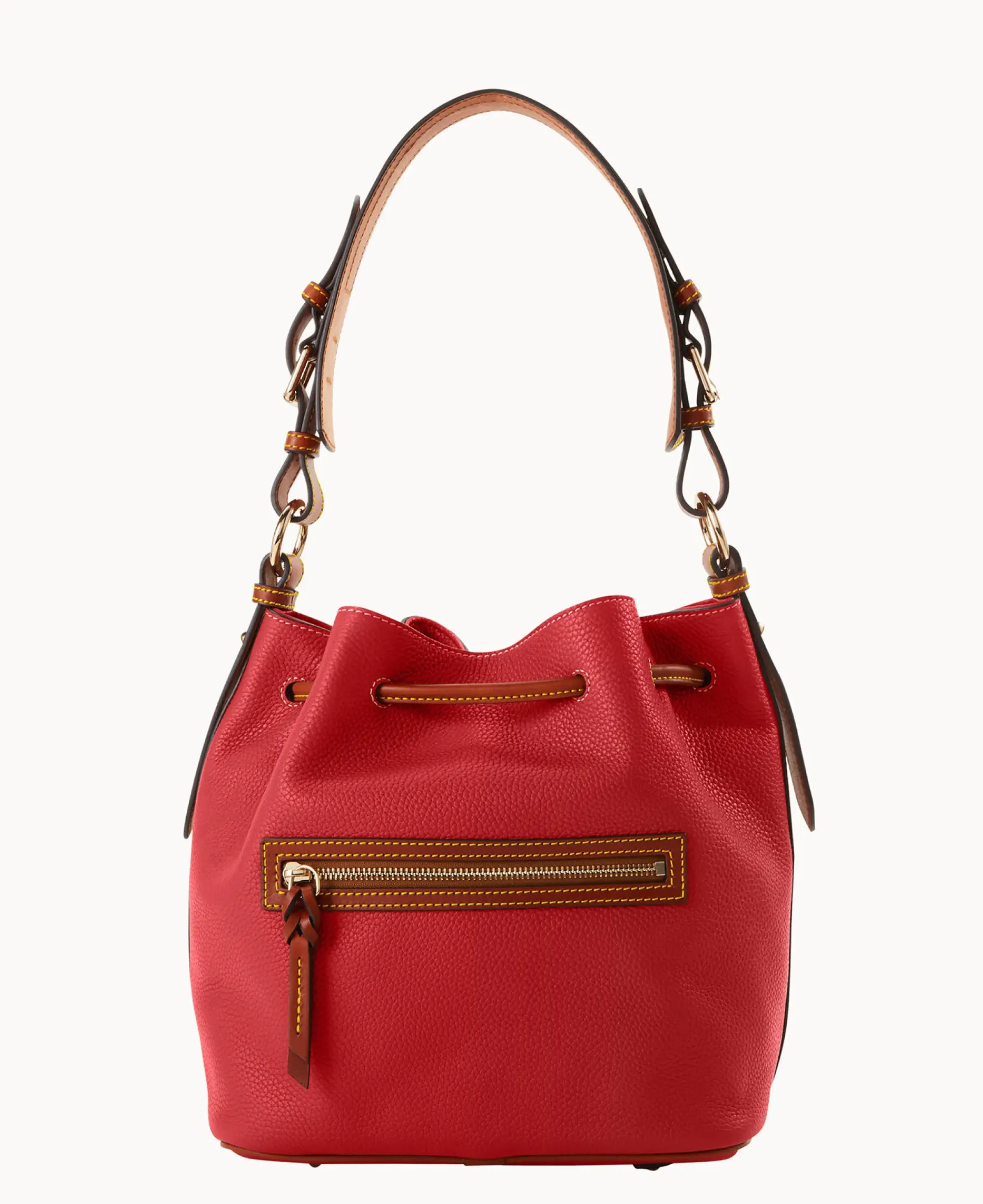 Dooney & Bourke The Pebble Grain Collection|Pebbled Leather<Pebble Grain Drawstring Red
