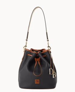 Dooney & Bourke The Pebble Grain Collection|Ready For the Getaway<Pebble Grain Drawstring Black