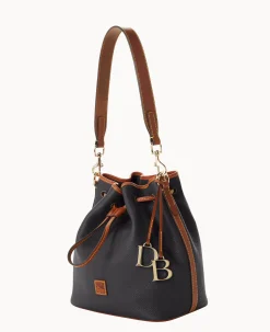 Dooney & Bourke The Pebble Grain Collection|Ready For the Getaway<Pebble Grain Drawstring Black