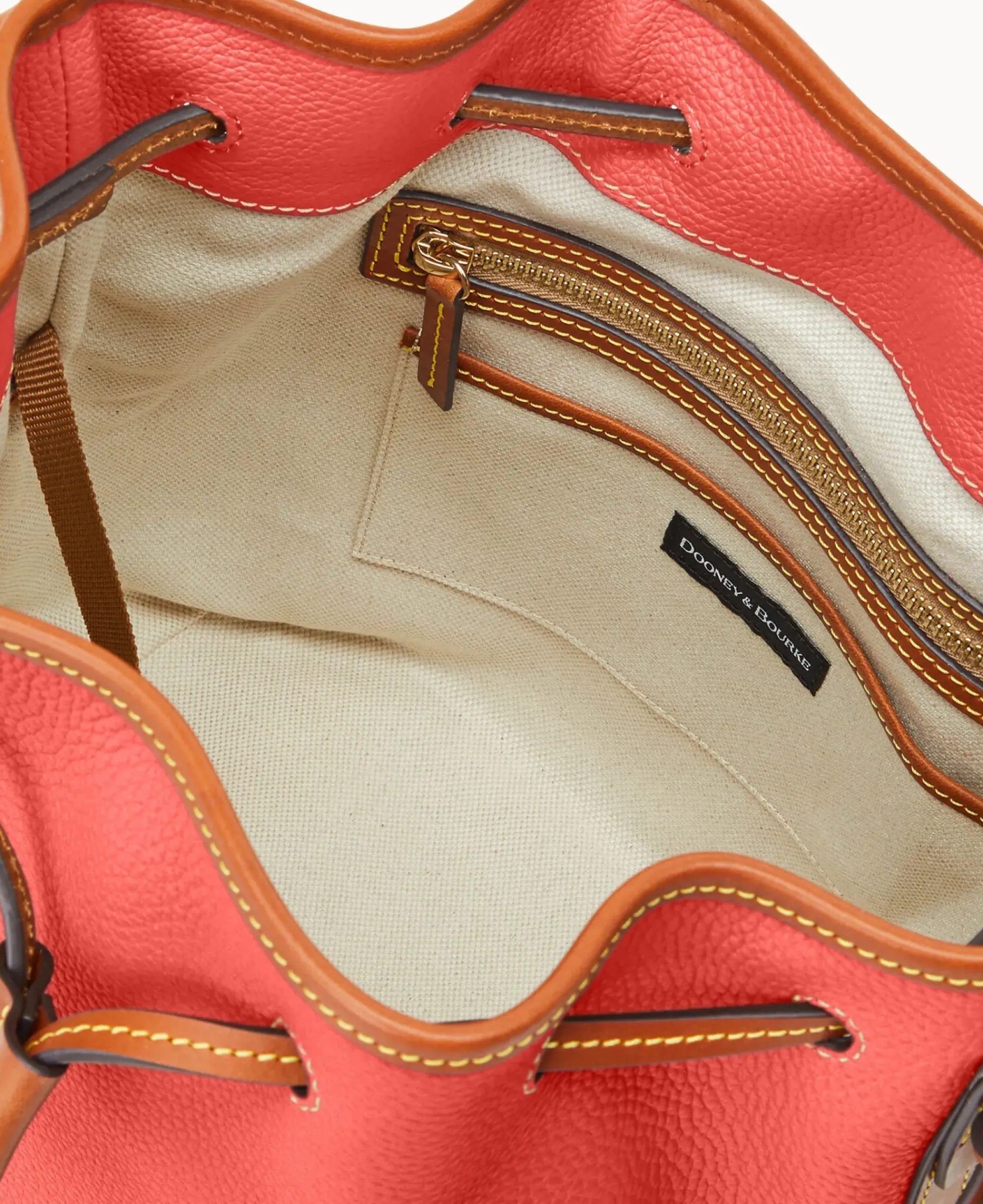 Dooney & Bourke The Pebble Grain Collection|Ready For the Getaway<Pebble Grain Drawstring Geranium