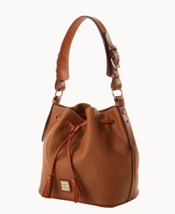 Dooney & Bourke The Pebble Grain Collection|Pebbled Leather<Pebble Grain Drawstring Caramel