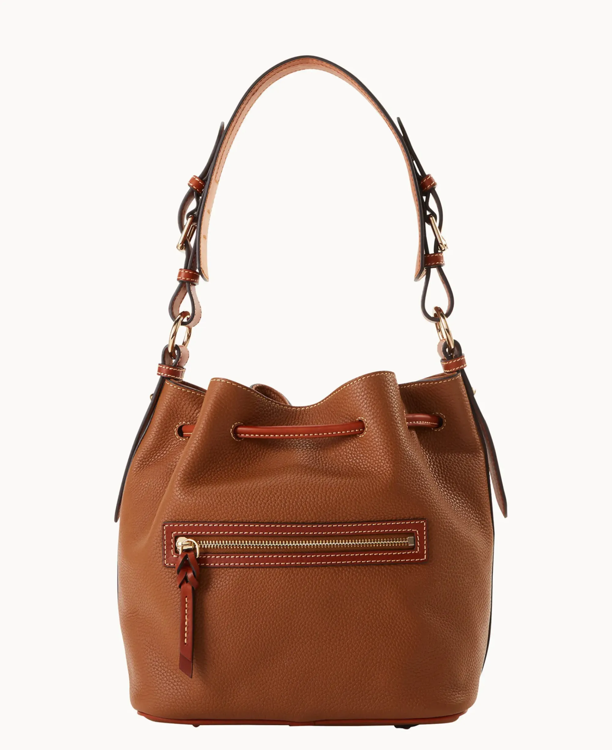 Dooney & Bourke The Pebble Grain Collection|Pebbled Leather<Pebble Grain Drawstring Caramel