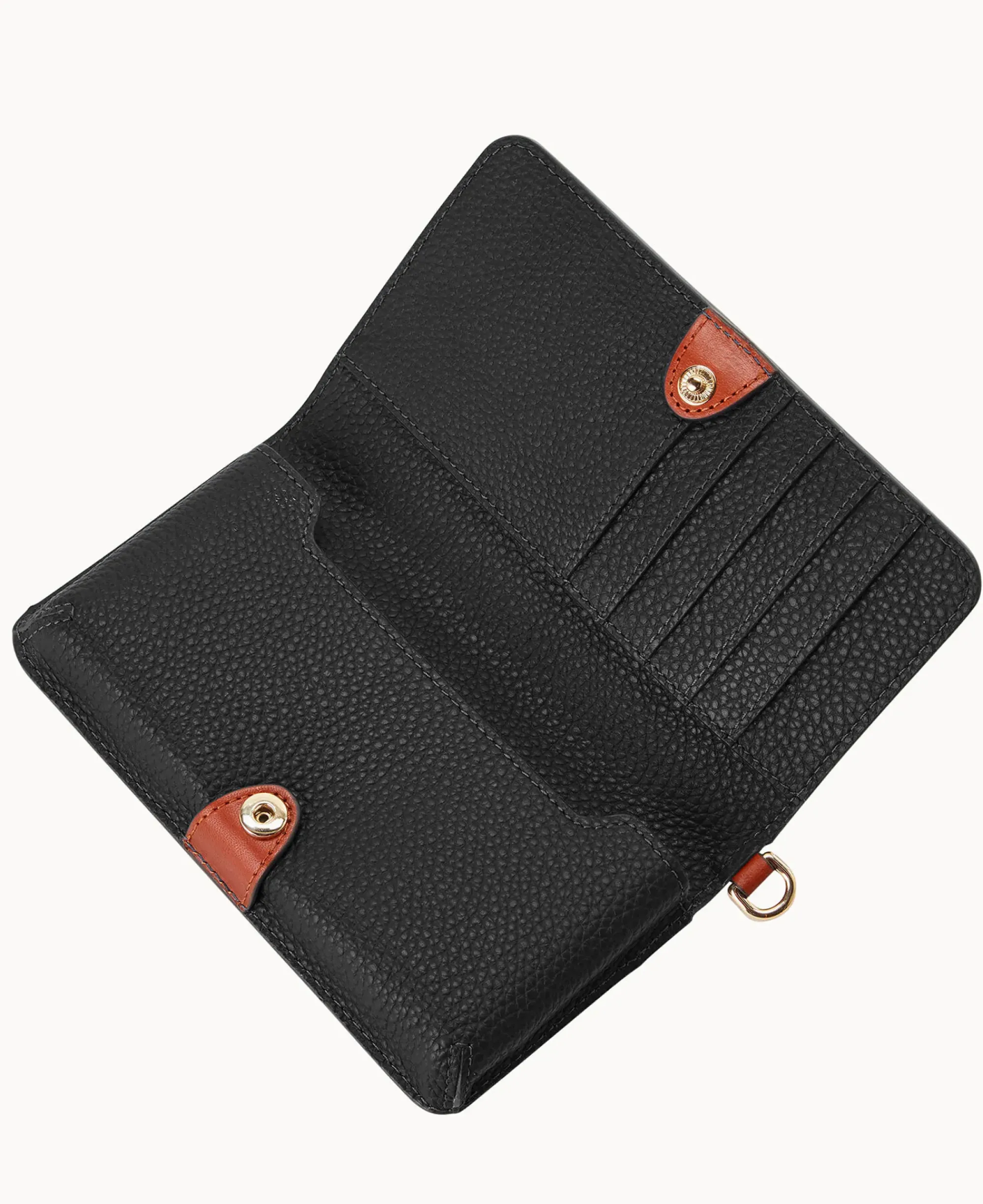 Dooney & Bourke The Pebble Grain Collection|Grab and Go<Pebble Grain Fey Phone Wristlet Black