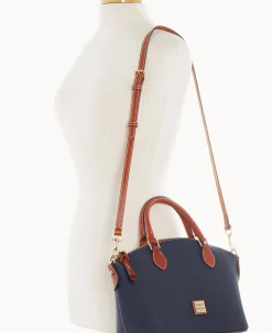 Dooney & Bourke The Pebble Grain Collection|Pebbled Leather<Pebble Grain Geena Satchel Midnight Blue