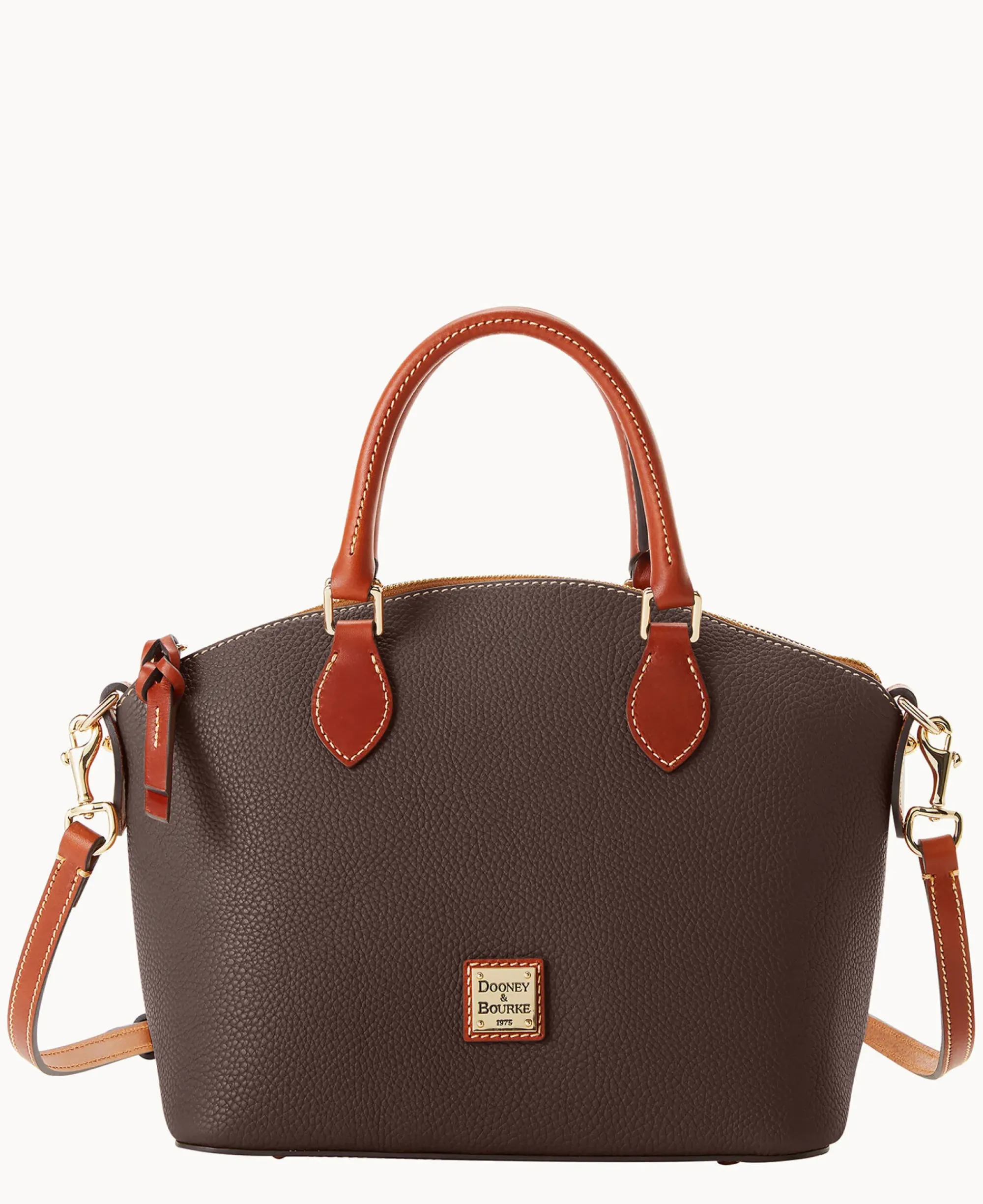 Dooney & Bourke The Pebble Grain Collection|Pebbled Leather<Pebble Grain Geena Satchel Brown Tmoro