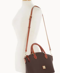 Dooney & Bourke The Pebble Grain Collection|Pebbled Leather<Pebble Grain Geena Satchel Brown Tmoro