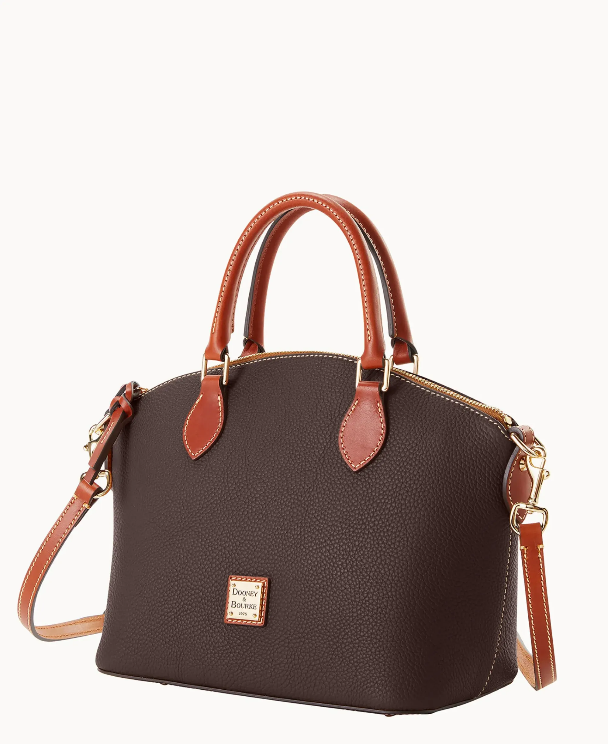 Dooney & Bourke The Pebble Grain Collection|Pebbled Leather<Pebble Grain Geena Satchel Brown Tmoro