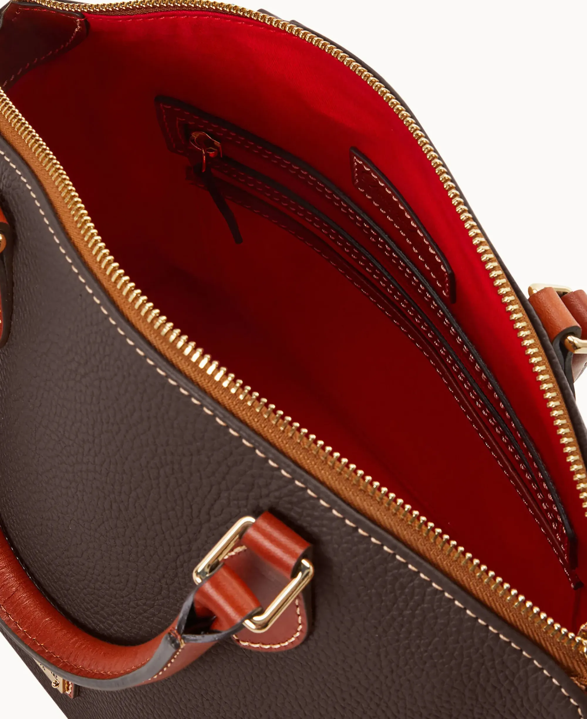 Dooney & Bourke The Pebble Grain Collection|Pebbled Leather<Pebble Grain Geena Satchel Brown Tmoro