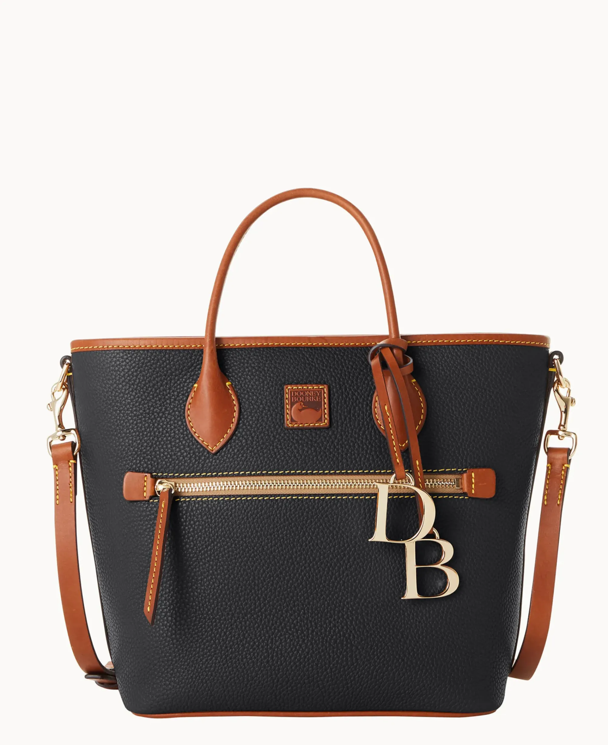 Dooney & Bourke The Pebble Grain Collection|Ready For the Getaway<Pebble Grain Handle Tote Black