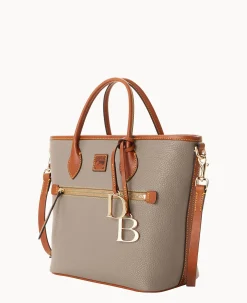 Dooney & Bourke The Pebble Grain Collection|Ready For the Getaway<Pebble Grain Handle Tote Taupe