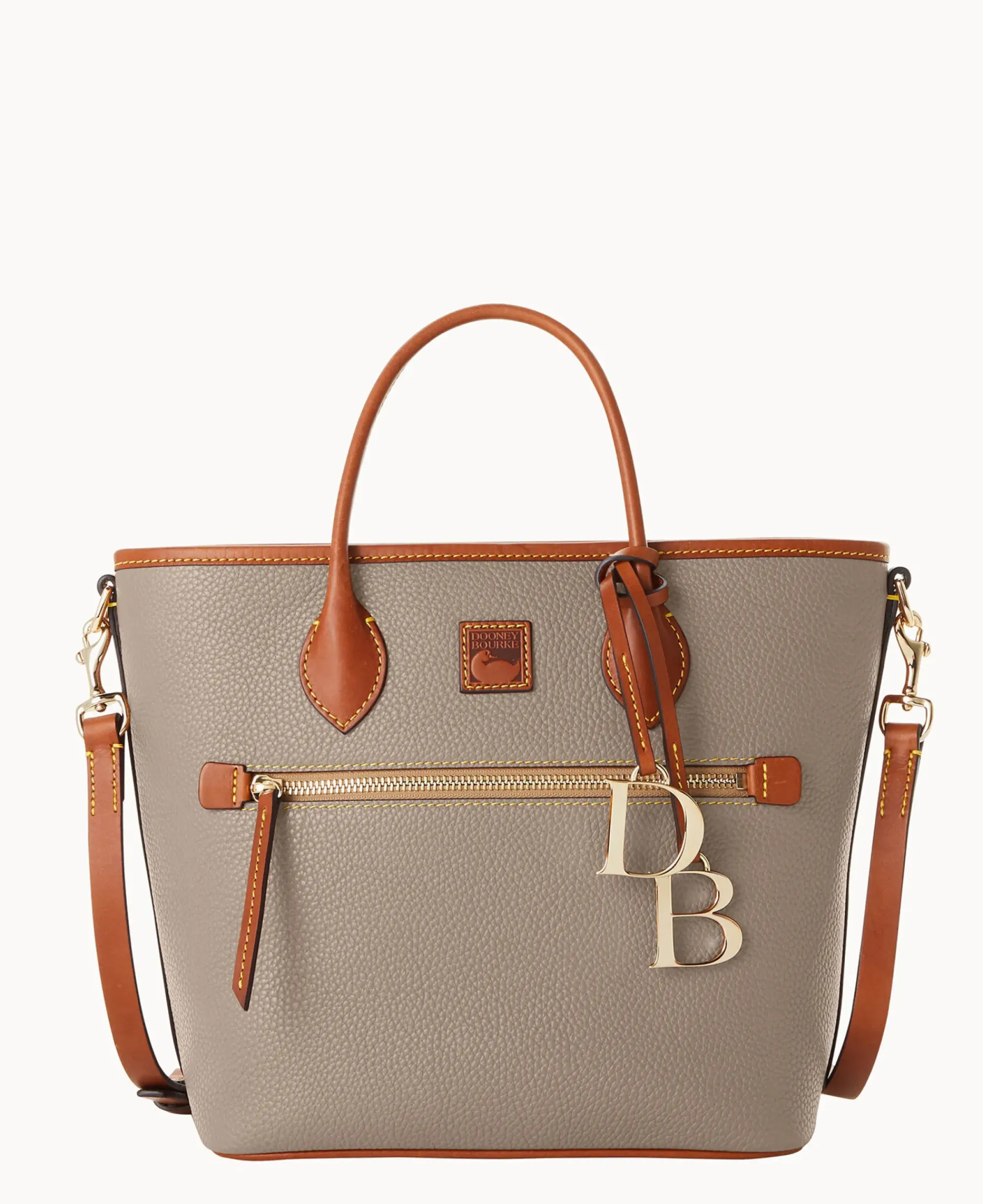 Dooney & Bourke The Pebble Grain Collection|Ready For the Getaway<Pebble Grain Handle Tote Taupe