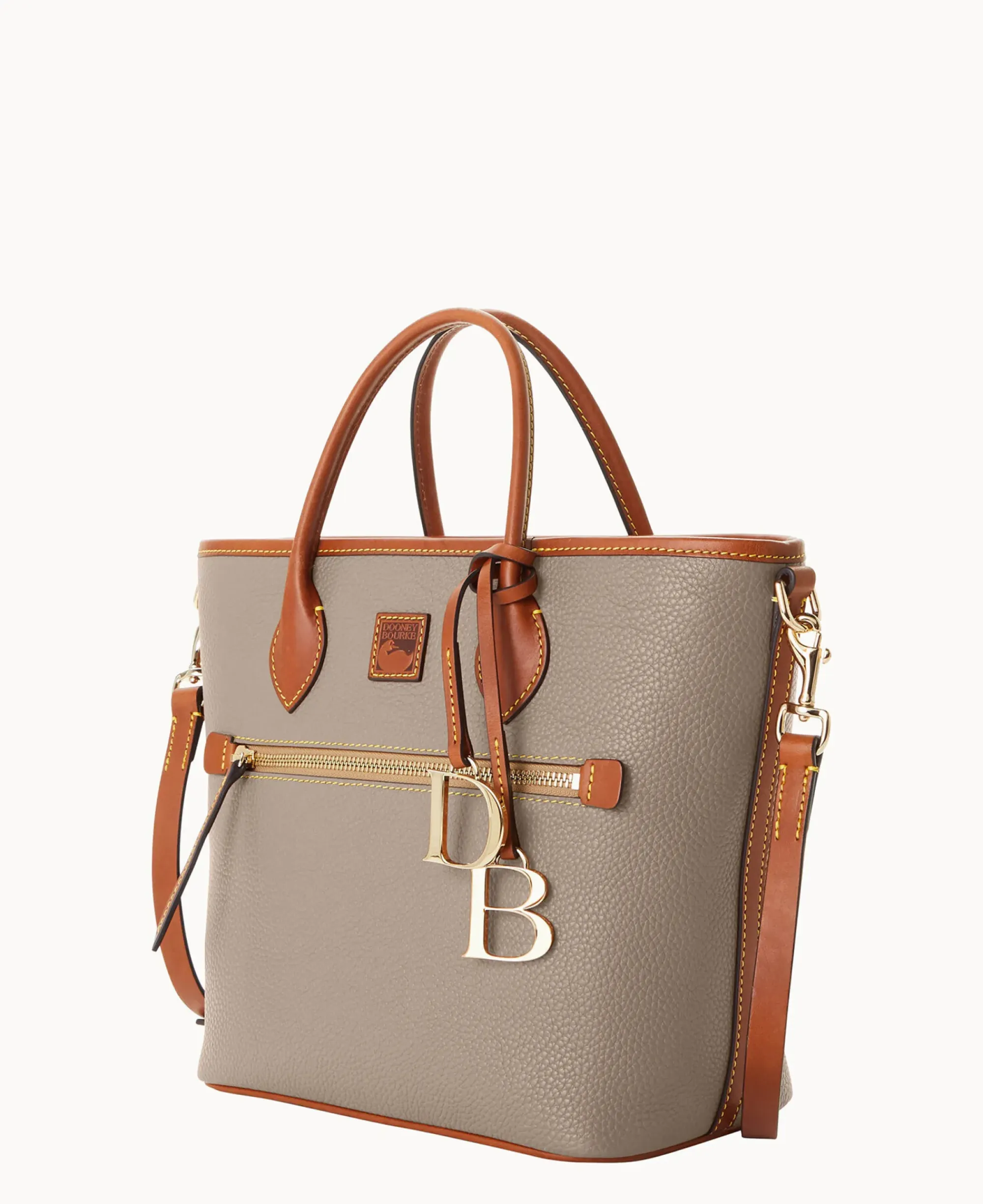 Dooney & Bourke The Pebble Grain Collection|Ready For the Getaway<Pebble Grain Handle Tote Taupe