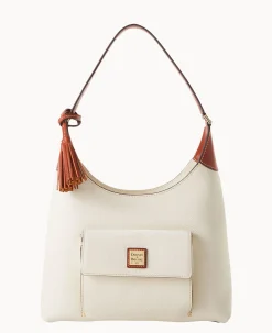 Dooney & Bourke The Pebble Grain Collection|Pebbled Leather<Pebble Grain Hobo White
