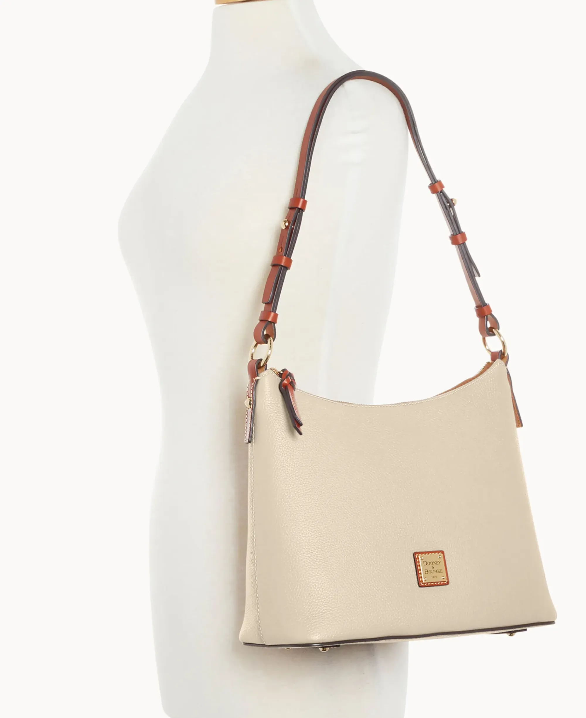 Dooney & Bourke The Pebble Grain Collection|Pebbled Leather<Pebble Grain Hobo Bone