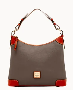 Dooney & Bourke The Pebble Grain Collection|Ready For the Getaway<Pebble Grain Hobo Elephant