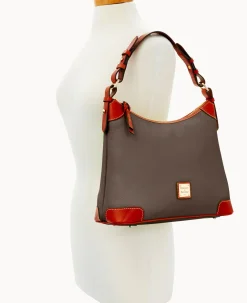 Dooney & Bourke The Pebble Grain Collection|Ready For the Getaway<Pebble Grain Hobo Elephant