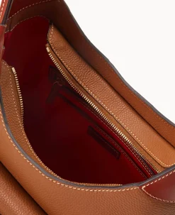 Dooney & Bourke The Pebble Grain Collection|Pebbled Leather<Pebble Grain Hobo Caramel