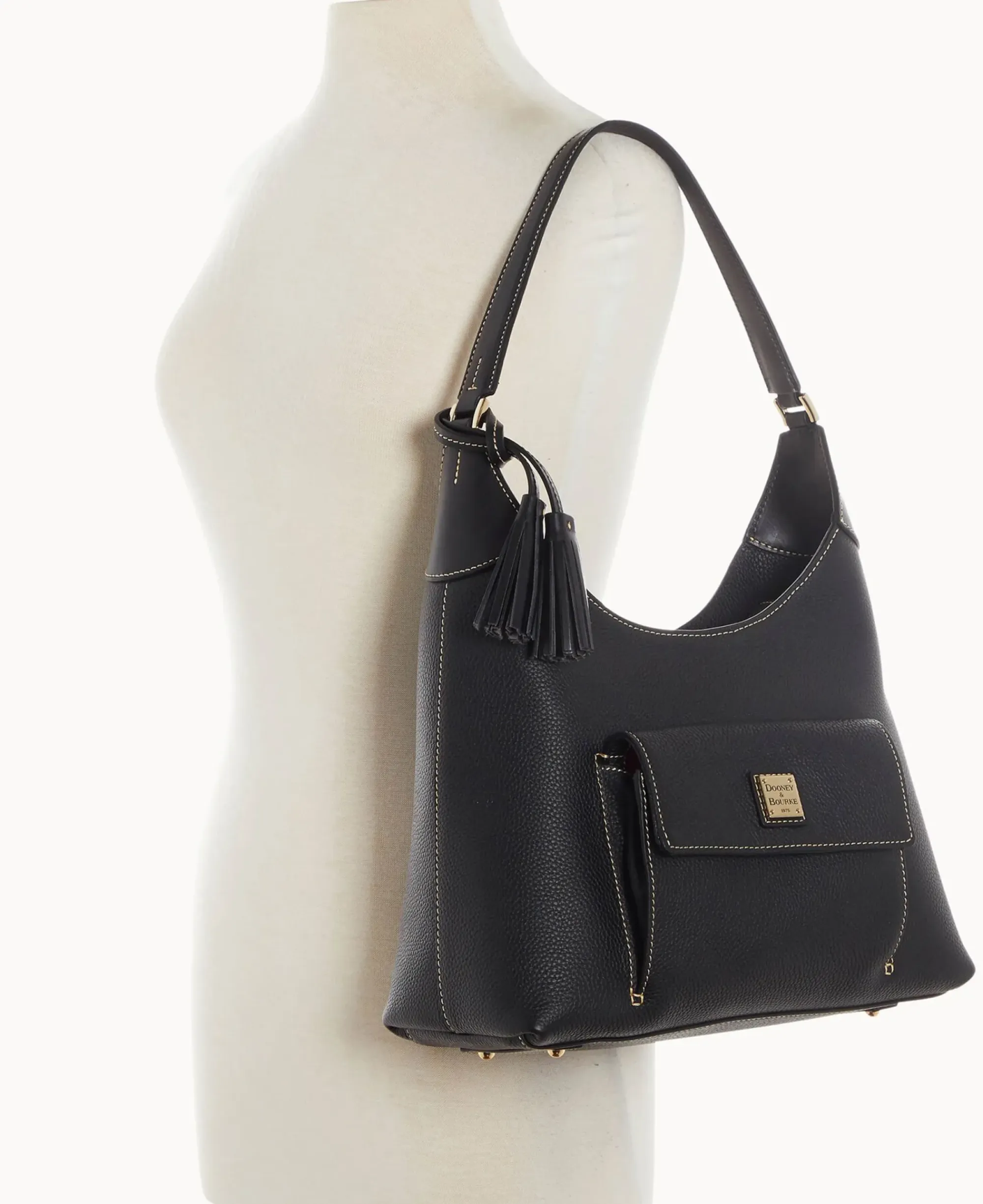 Dooney & Bourke The Pebble Grain Collection|Pebbled Leather<Pebble Grain Hobo Black Black