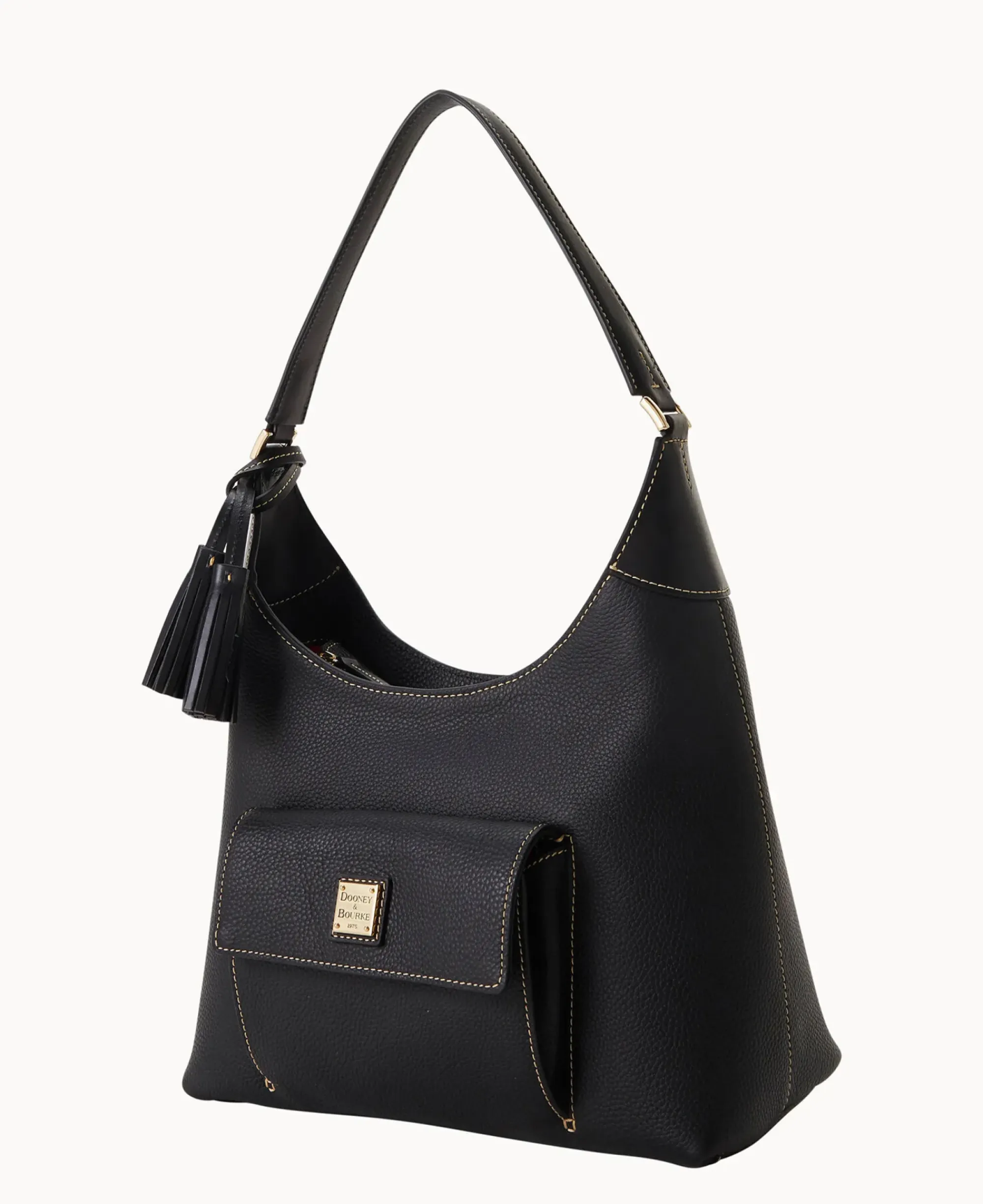 Dooney & Bourke The Pebble Grain Collection|Pebbled Leather<Pebble Grain Hobo Black Black