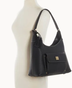 Dooney & Bourke The Pebble Grain Collection|Pebbled Leather<Pebble Grain Hobo Black Black