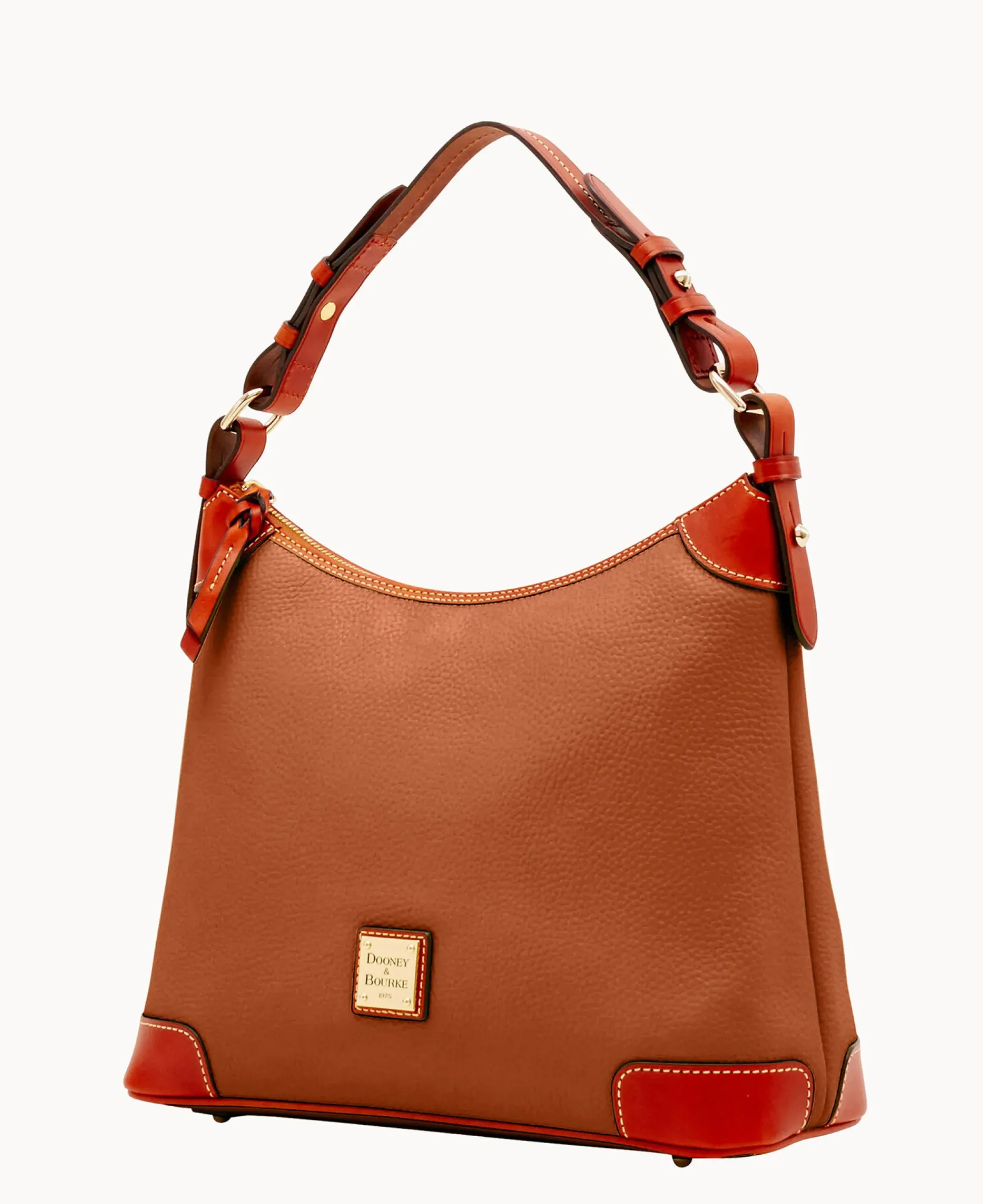 Dooney & Bourke The Pebble Grain Collection|Ready For the Getaway<Pebble Grain Hobo Caramel