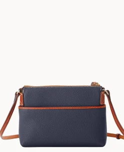 Dooney & Bourke Mini Bags|Shoulder Bags<Pebble Grain Katie Crossbody Midnight Blue
