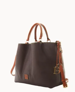Dooney & Bourke The Pebble Grain Collection|Pebbled Leather<Pebble Grain Large Barlow Brown Tmoro