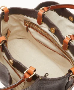 Dooney & Bourke The Pebble Grain Collection|Pebbled Leather<Pebble Grain Large Barlow Brown Tmoro