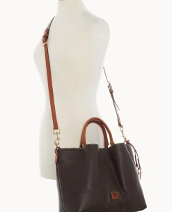 Dooney & Bourke The Pebble Grain Collection|Pebbled Leather<Pebble Grain Large Barlow Brown Tmoro