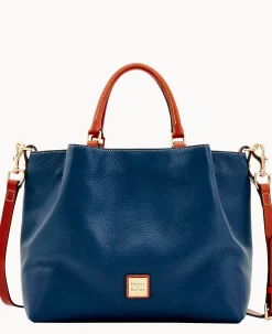 Dooney & Bourke The Pebble Grain Collection|Pebbled Leather<Pebble Grain Large Barlow Midnight Blue