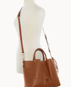 Dooney & Bourke The Pebble Grain Collection|Pebbled Leather<Pebble Grain Large Barlow Caramel