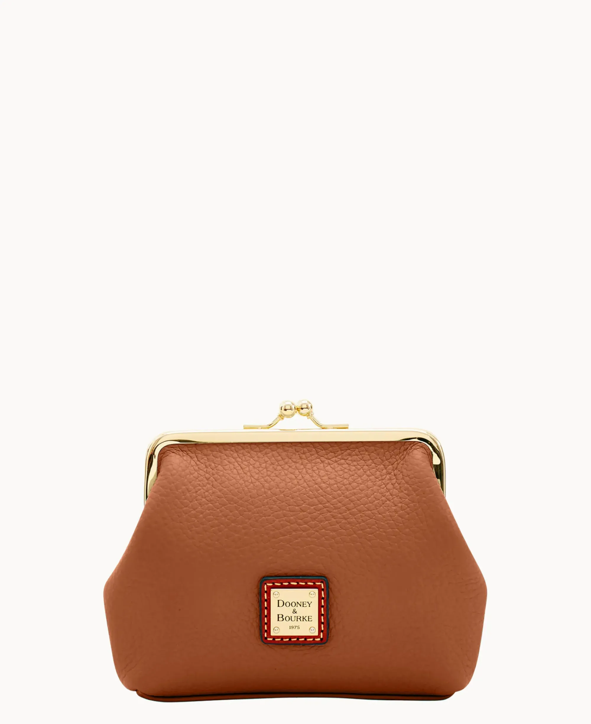 Dooney & Bourke The Pebble Grain Collection|Clutches<Pebble Grain Large Frame Purse Caramel