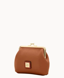 Dooney & Bourke The Pebble Grain Collection|Clutches<Pebble Grain Large Frame Purse Caramel