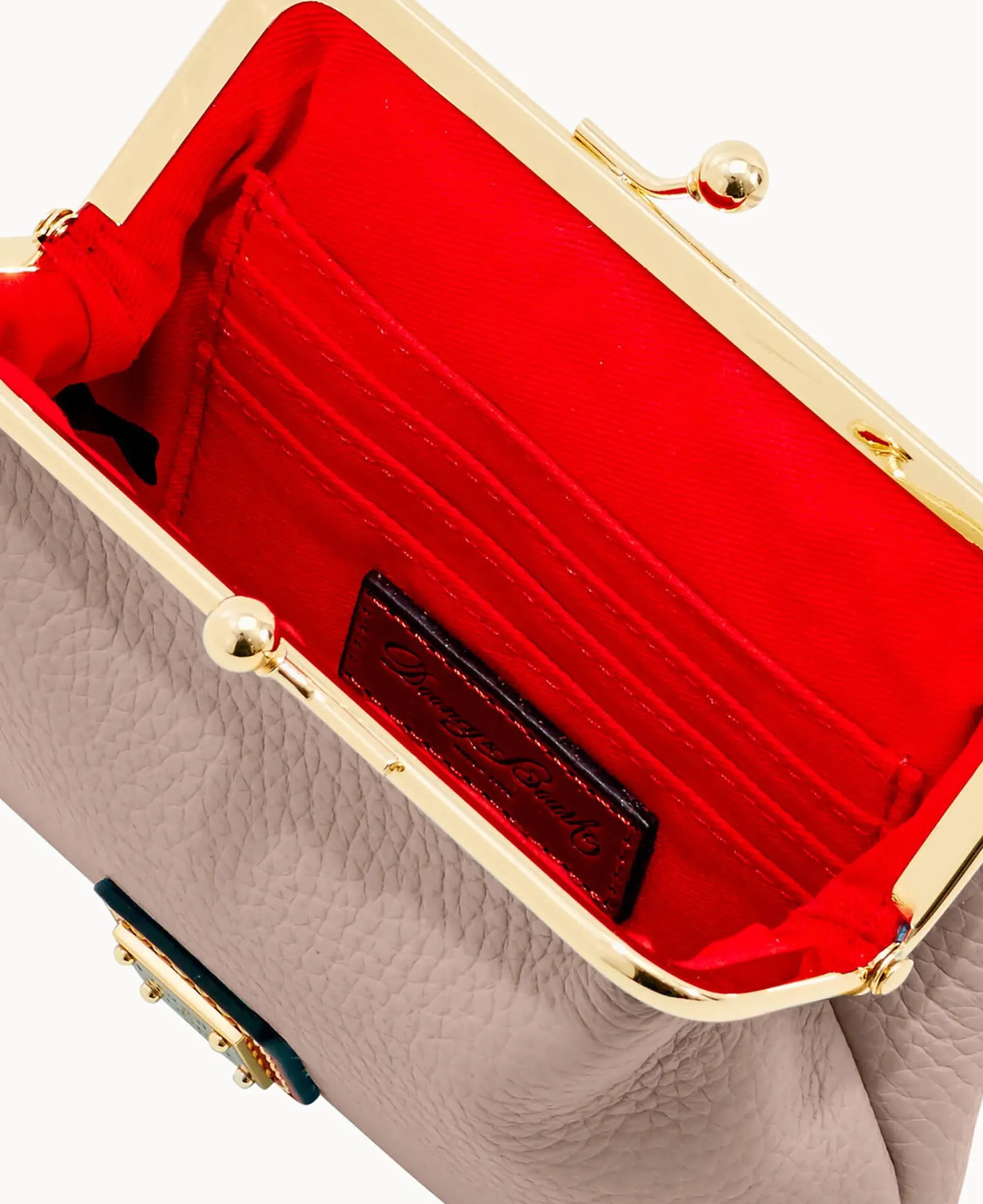 Dooney & Bourke The Pebble Grain Collection|Clutches<Pebble Grain Large Frame Purse Oyster