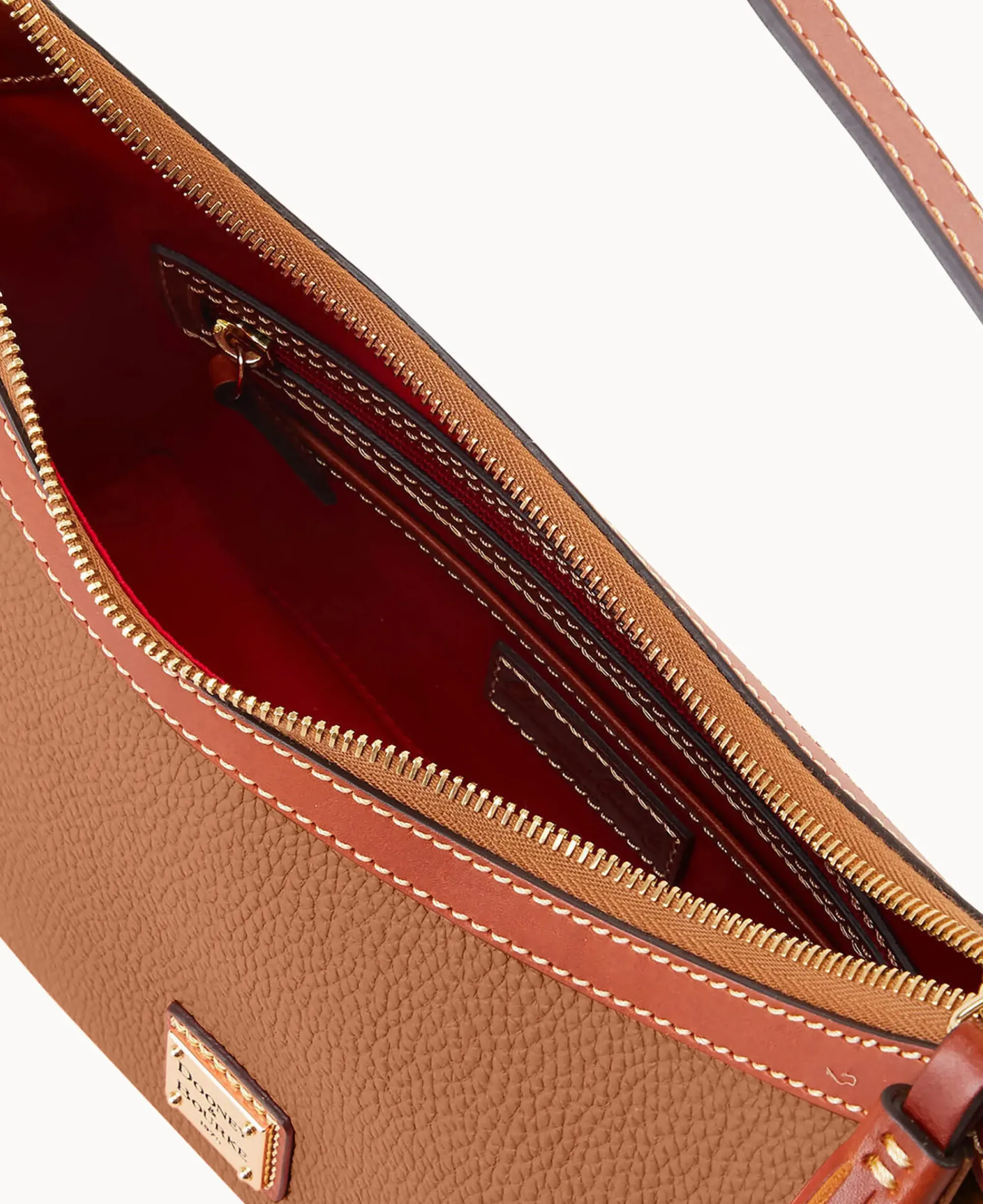 Dooney & Bourke The Pebble Grain Collection|Pebbled Leather<Pebble Grain Large Shoulder Bag Caramel