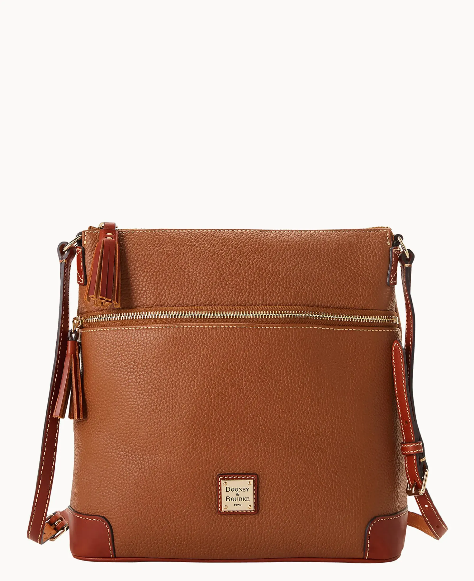 Dooney & Bourke The Pebble Grain Collection|Pebbled Leather<Pebble Grain Large Tassel Crossbody Caramel
